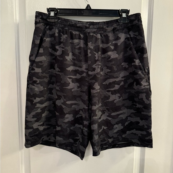 Lululemon Pace Breaker Linerless Short 9" Variegated Mesh Camo Black Large - Picture 1 of 12